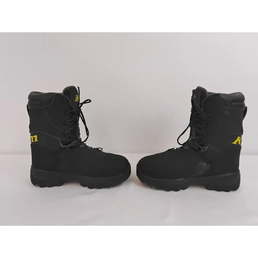 Klim Adrenaline GTX Snowmobile Boots 3108-002 Men's 10 Black Gore-tex #W4715